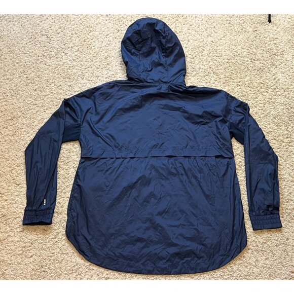 SmartWool Women's Navy Merino Sport Ultra Light Anorak Jacket Size Large L EUC - Picture 4 of 5